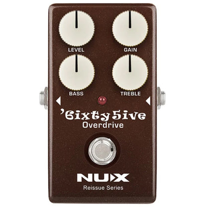NUX 6ixty 5ive Overdrive Reissue Series Black Panel Electric Guitar Effect Pedal (65)