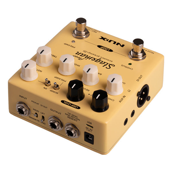 Nux NAP-5 Stageman Floor Acoustic Preamp and DI Effect Pedal Footswitch (NAP5)