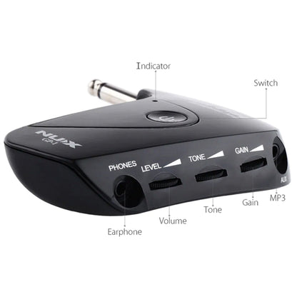 NUX GP-1 Guitar Plug Headphone Amp with Classic British Distortion Effect Guitar Amplifier (GP1)