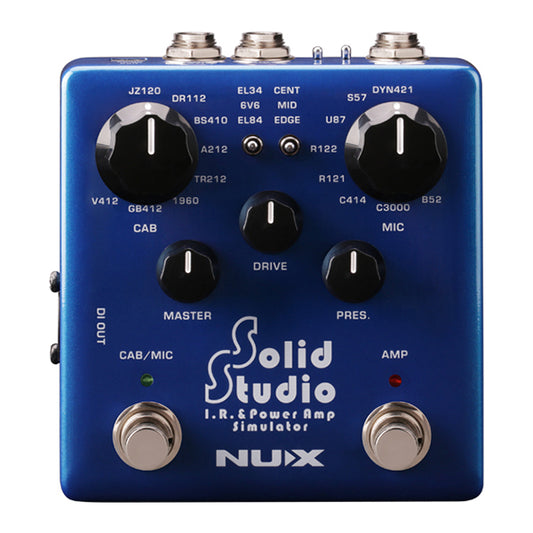 Nux NSS-5 Solid Studio IR and Power Guitar Amp Amplifier Simulator Effect Pedal Footswitch (NSS5 NSS 5)