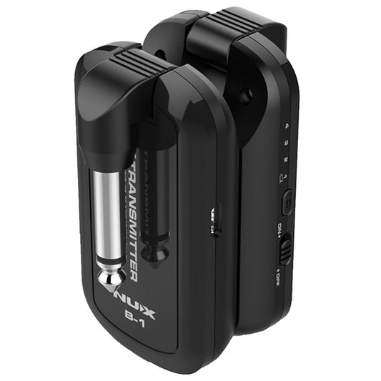 NUX B-1 Wireless Electric and Bass Guitar System 2.4GHz Audio Transmitter Receiver (B1 B 1)