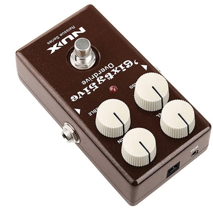 NUX 6ixty 5ive Overdrive Reissue Series Black Panel Electric Guitar Effect Pedal (65)