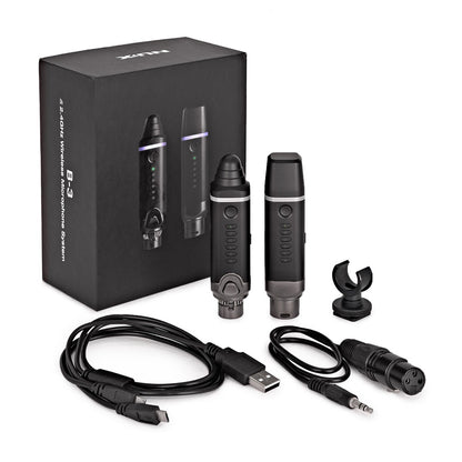 NUX B-3 Plus Mic Bundle Microphone System Wire Mic to Wireless Converter (B3)