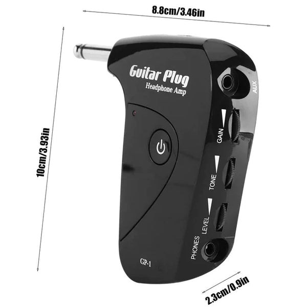 NUX GP-1 Guitar Plug Headphone Amp with Classic British Distortion Effect Guitar Amplifier (GP1)