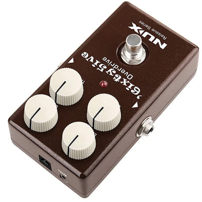 NUX 6ixty 5ive Overdrive Reissue Series Black Panel Electric Guitar Effect Pedal (65)