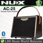 NUX AC-25 Stageman 25 Watt Portable Battery Powered Acoustic Guitar Speaker Amplifier with Bluetooth Amp (AC25)