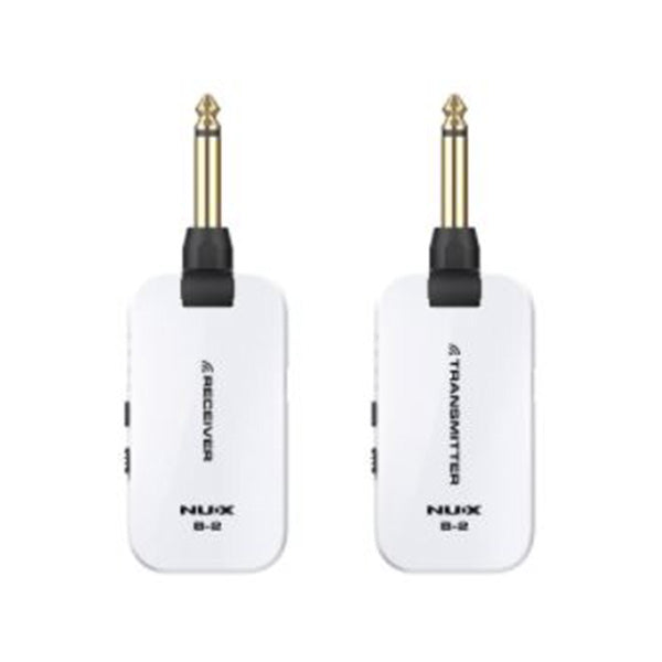 Nux B-2 2.4 GHz Guitar Wireless System Transmitter Receiver - White (B2 B 2)
