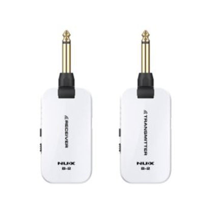 Nux B-2 2.4 GHz Guitar Wireless System Transmitter Receiver - White (B2 B 2)