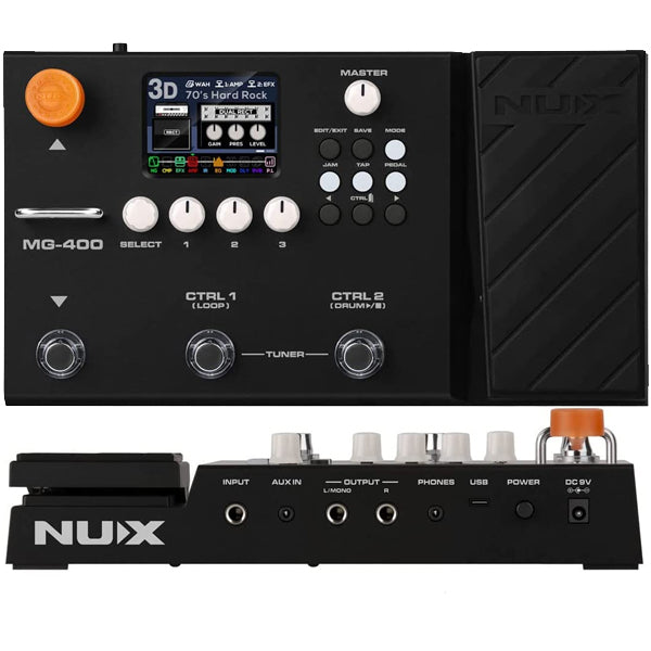 NUX MG-400 Modeling Guitar and Bass Processor Multi Effects Pedal