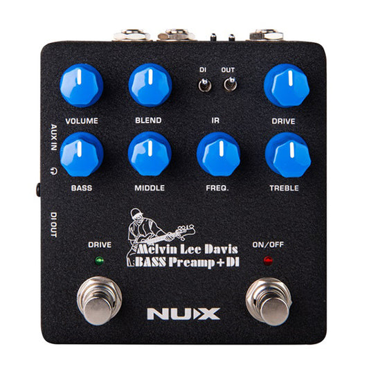 Nux NBP-5 Melvin Lee Davis Bass Guitar Preamp with DI with 3-Band Equalizer (NBP5 NBP 5)