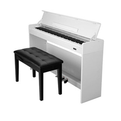 NUX WK-310 88 Key Digital Piano White Smart Pianos with Self Learning Apps (WK310 WK 310)