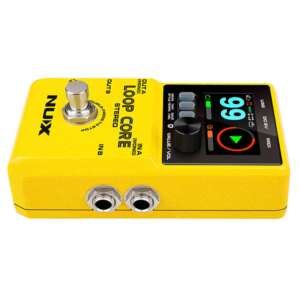 NUX Loop Core Stereo Electric Guitar Effect Pedal Looper Built in Rhythm Tracks and MIDI Control