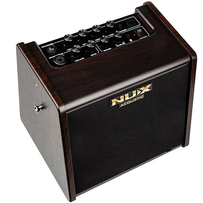 NUX AC-25 Stageman 25 Watt Portable Battery Powered Acoustic Guitar Speaker Amplifier with Bluetooth Amp (AC25)