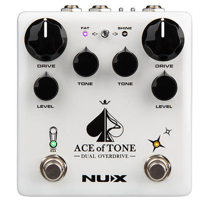 NUX NDO-5 Verdugo Series Ace Of Tone Dual Overdrive Guitar Effects Pedal (NDO5 NDO 5)