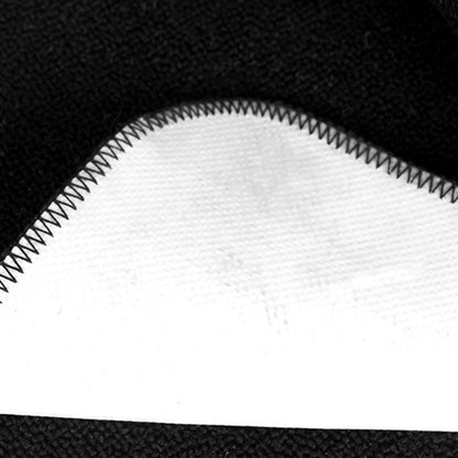 NUX Drum Rug - 130cm X 130cm Anti Slip Drum Carpet for Acoustic or Electric Drumkit (Black)