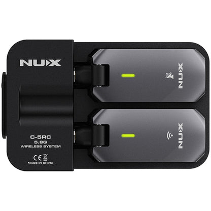NUX C-5RC 5.8GHz Guitar Wireless System Transmitter and Receiver with Charging Case (C5RC C 5RC)
