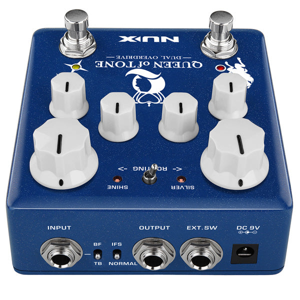 NUX NDO-6 Queen of Tone Dual Overdrive Guitar Effect Pedal stimulate Horseman and Morning Star (NDO6 NDO 6)