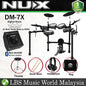 NUX DM-7X 5 Piece Full Mesh Digital Electronic Drum Set Head by Remo with DA-30BT Monitor Speaker (DM7X DM7 DM 7X DA30 BT)