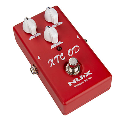 Nux XTC OD 9V Overdrive Reissue Series Guitar Effects Pedal Dynamic Distortion Effect with True Bypass