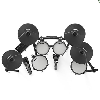 Nux DM-310 Full Set Digital Electronic Drum with Bluetooth and Dual Mesh Head (DM310)