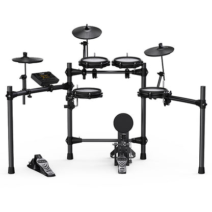 NUX DM-210 Full Mesh Digital Drum with PA-50 50 Watt Monitor Speaker Amplifier (DM210 DM 210)