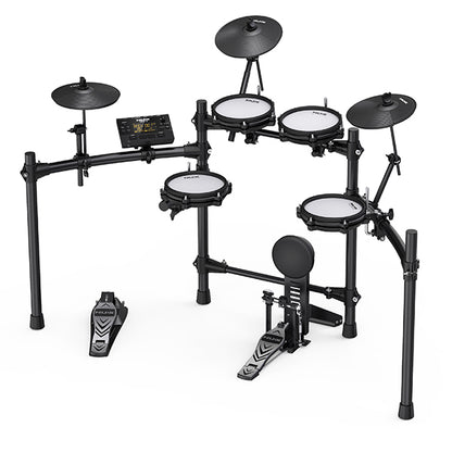 NUX DM-210 Full Mesh Digital Drum with PA-50 50 Watt Monitor Speaker Amplifier (DM210 DM 210)