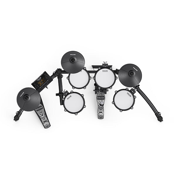 NUX DM-210 Full Mesh Digital Drum with PA-50 50 Watt Monitor Speaker Amplifier (DM210 DM 210)