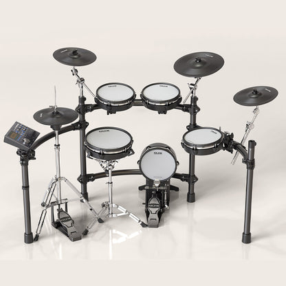 NUX DM-8 5 Piece Professional Digital Electronic Drum Set with Remo Mesh Head (DM8 DM 8)