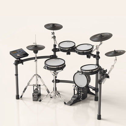 NUX DM-8 5 Piece Professional Digital Electronic Drum Set with Remo Mesh Head (DM8 DM 8)