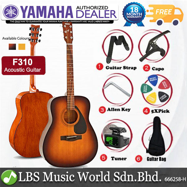 Yamaha F310 41'' Full Size Acoustic Guitar Package (F-310 F 310)