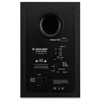 ADAM Audio T8V 70 Watt 8 Inch Active Powered Studio Speaker Nearfield Monitor - Pair