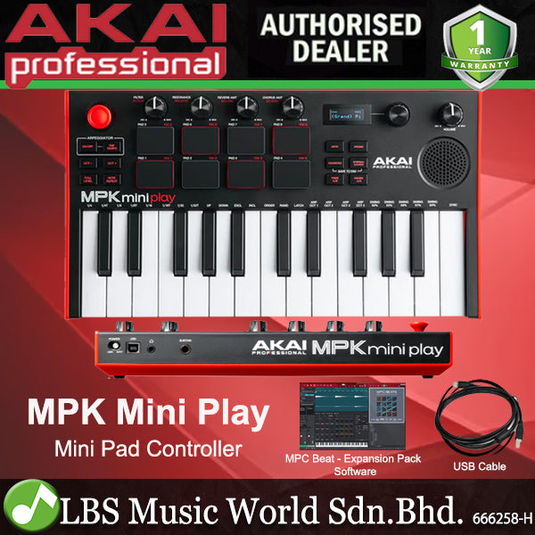 Akai MPK Mini Play Mk3 Professional 25 key Portable Keyboard and MIDI Controller with Speaker