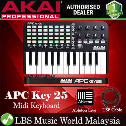 Akai Professional APC Key 25 Keyboard midi Controller for Ableton Live (Key 25)