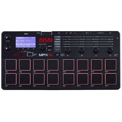 Akai MPX16 16 Pad Velocity sensitive Stereo Sampler Recorder and Player (MPX 16)