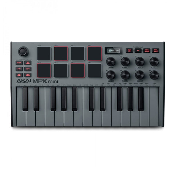 Akai Professional MPK Mini MK3 25 Key Midi Keyboard Controller with 8 Pad and 8 Knob with Protool (MKiii)