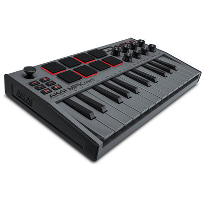 Akai Professional MPK Mini MK3 25 Key Midi Keyboard Controller with 8 Pad and 8 Knob with Protool (MKiii)