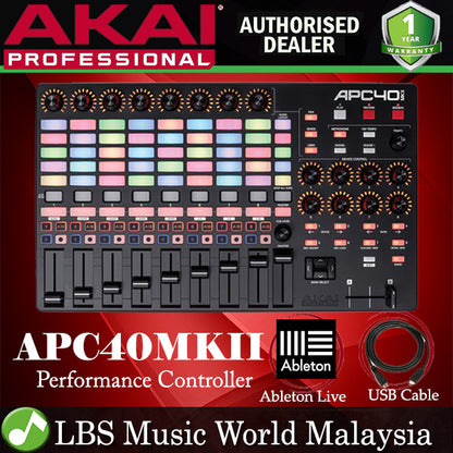 Akai Professional APC40 MKII Midi Pad Controller USB Powered (APC40MKII Mk2)
