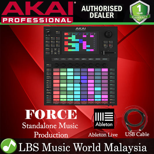 Akai Professional Force Standalone Sampler or Sequencer DJ Performance System with Ableton Link