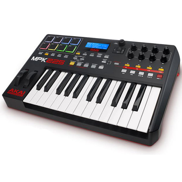 Akai Professional MPK225 Midi Keyboard Controller USB Semi Weighted Keybed (MPK-225 MPK 225)