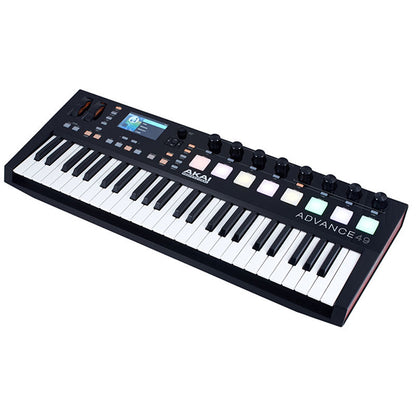Akai Professional Advance 49 Keyboard Controller USB Midi Semi Weighted with 8 Pad & Knob
