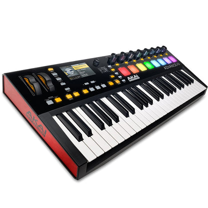 Akai Professional Advance 49 Keyboard Controller USB Midi Semi Weighted with 8 Pad & Knob