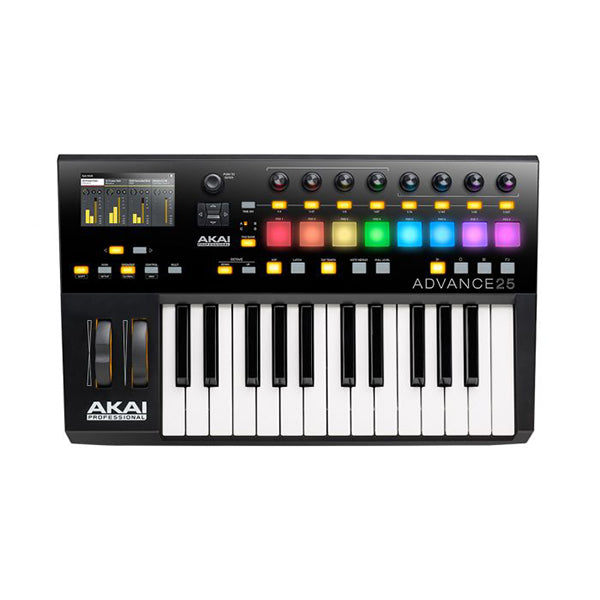 Akai Professional Advance 25 Keyboard USB Midi Controller Semi Weighted Keybed with 8 Knob