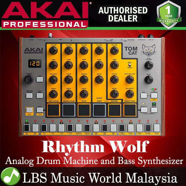 Akai Professional Tom Cat Analog Drum Machine With Built-in Percussion Voices