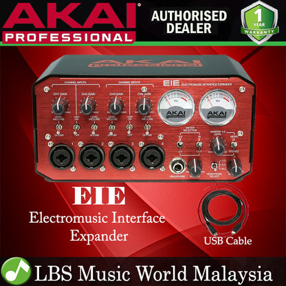 Akai Professional EIE 4 X 4 USB Audio Interface Midi In Out and 3 USB Port Expander