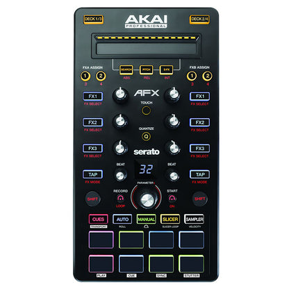 Akai Professional AFX Controller for Serato DJ Midi 4 Deck Controller with 9 Knob and 8 MPC Pad