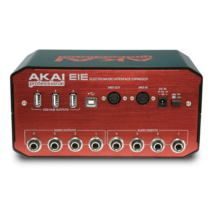 Akai Professional EIE 4 X 4 USB Audio Interface Midi In Out and 3 USB Port Expander
