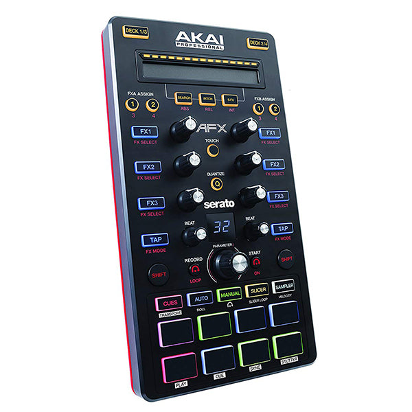 Akai Professional AFX Controller for Serato DJ Midi 4 Deck Controller with 9 Knob and 8 MPC Pad