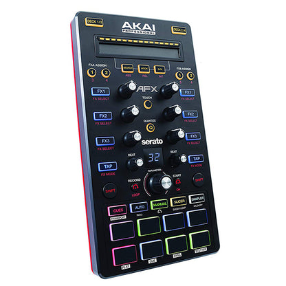 Akai Professional AFX Controller for Serato DJ Midi 4 Deck Controller with 9 Knob and 8 MPC Pad