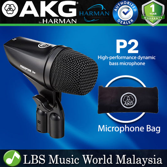 AKG P2 Pro Audio High Performance Dynamic Bass Cardioid Microphone (P 2 Mic)