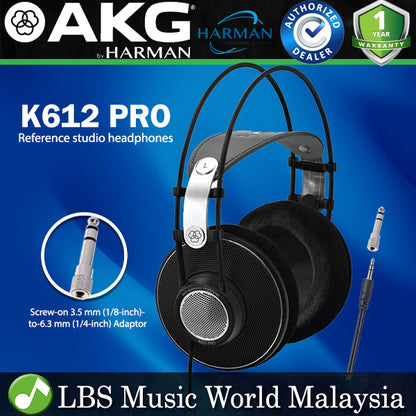 AKG K612 Pro Audio Open Back Monitoring Reference Headphones (K-612  K 612)